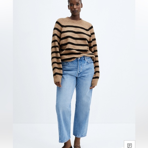 Mango ROUND-NECK STRIPED SWEATER - Picture 4 of 7